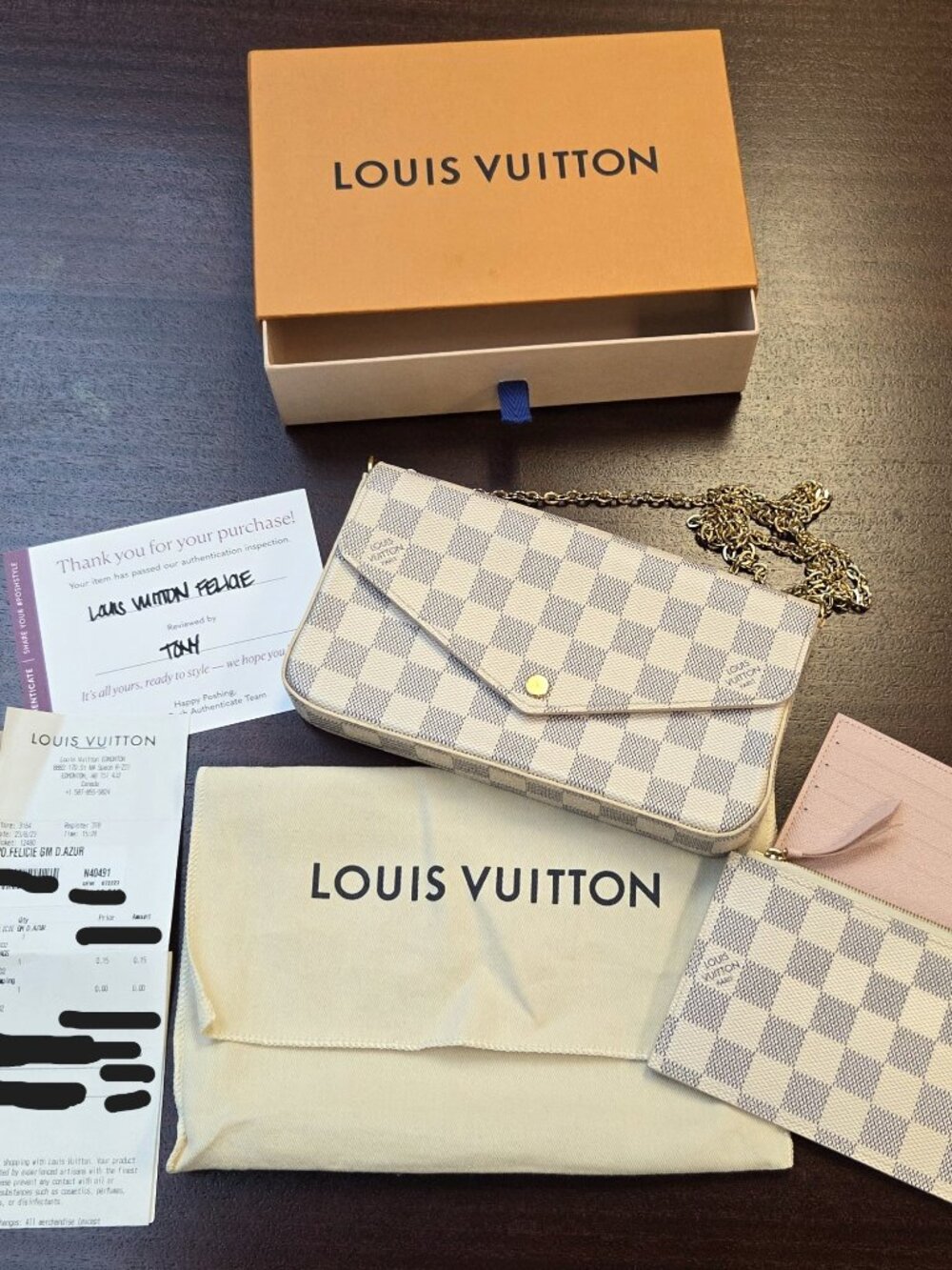 Louis Vuitton Damier Azur Pochette Félicie